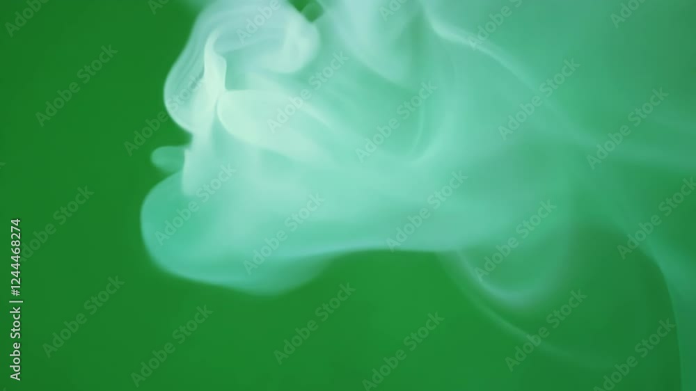 Poster softly luminous edges highlight the undulating forms of the mist contrasting sharply against the gre