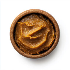 Miso paste isolated on white background