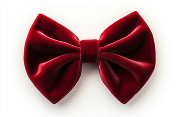 Elegant red velvet bow designed for hair accessories enhances styles with its rich color and soft texture, perfect for special occasions and everyday wear