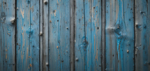 Naklejka premium Weathered Blue Wood Texture – Rustic Aged Wooden Planks, Distressed Blue Timber, Vintage Wood Surface, and Worn Texture for Home Decor, DIY Projects, and Vintage Design Ideas