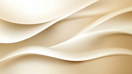 Flowing abstract patterns create a soft and elegant background with waves and curves in light beige tones