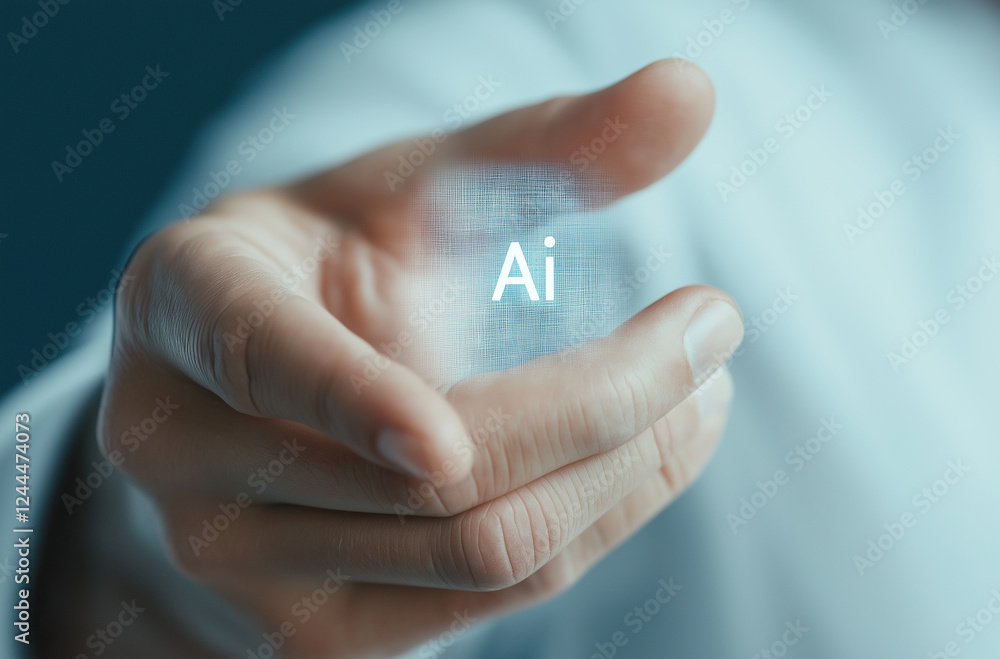 Poster ai button on a touch screen