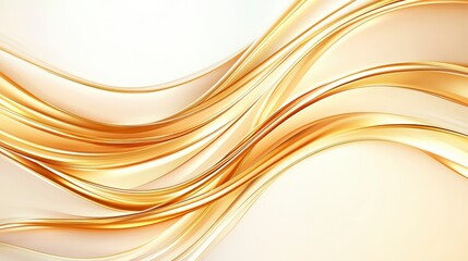 Elegant golden wave patterns create a sophisticated and modern background, perfect for design projects, invitations, or branding materials.