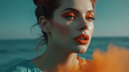 Bold Beauty Vibrant Makeup Expression