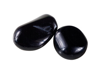 Obsidian, a volcanic glass mineral. Dark, glassy, sharp-edged rock. Natural formation, geological...