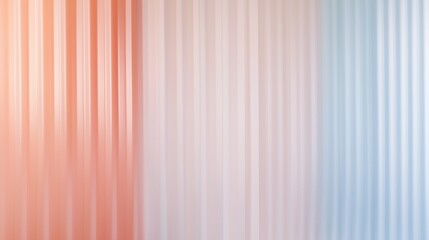 Obraz premium Pastel Curtain Drape: Soft, flowing curtains in pastel shades of coral, cream, and blue create a serene and elegant backdrop.