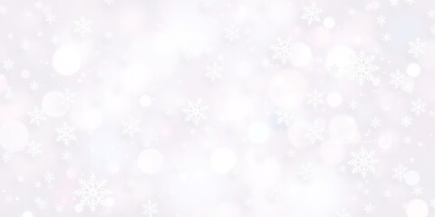 Fototapeta premium Sparkling Snowflakes on Abstract Canvas: A Wintery Wonderland