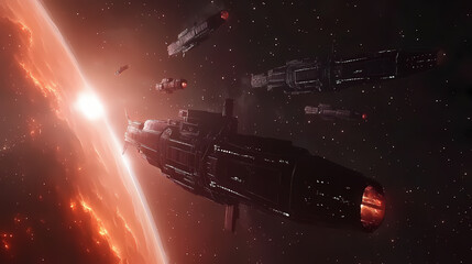 Space scene with stars depicting interdimensional travel and parallel universes, space, stars, universe. Parallel Universe & Alternate History. Illustration