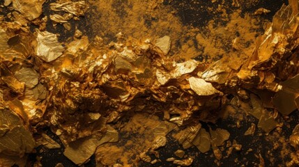 Raw Gold Dust Texture | Premium Organic Golden Surface