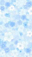 blue flowers background