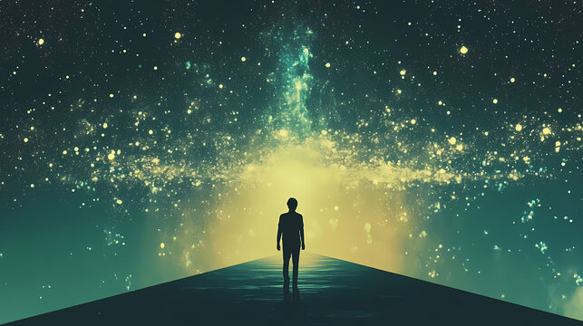 Beautiful wallpaper with parallel universes galaxy background. parallel universe. illustration. Parallel Universe & Alternate History. Illustration