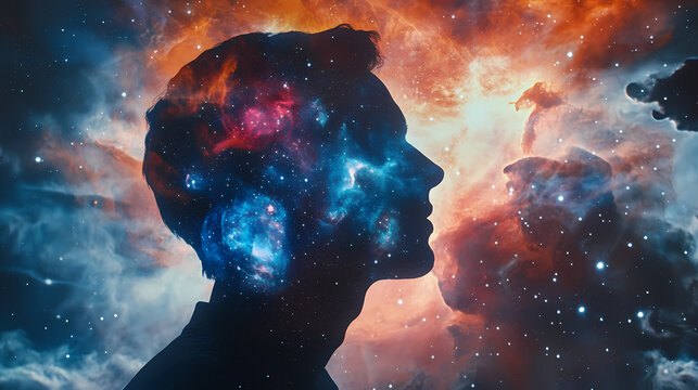 Beautiful wallpaper with parallel universes galaxy background. parallel universe. illustration. Parallel Universe & Alternate History. Illustration