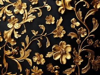 Fancy Gold Leaf Decorative Pattern