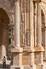 Triumphant arch of Septimus Severus in Leptis Magna, Libya