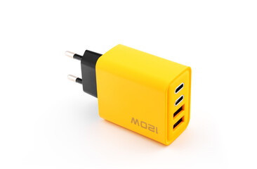 120W Fast Charging 4 Ports Mobile Phone Charger QC3.0 USB Type C