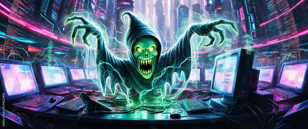 Sticker the ghost from your computer
