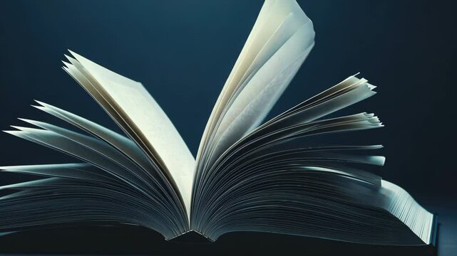 Dynamic page turning of a book in gentle breeze
