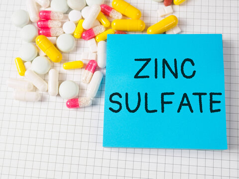 Zinc Sulfate text title vitamin for the treatment and prevention of diseases