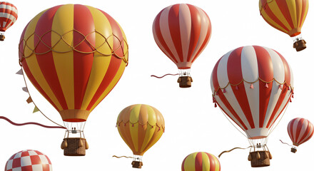 Obraz premium Hot Air Balloons in Flight