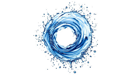 Fototapeta premium circular splash water fresh