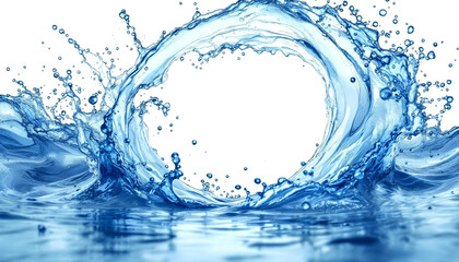 circular splash water fresh