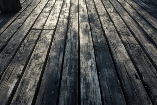 Aged wooden planks form a textured surface with rustic charm and character