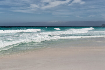 Outdoor view of Friendly Beaches on the east coast of Tasmania