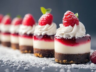 Dessert Platter with Berry-Topped Slices