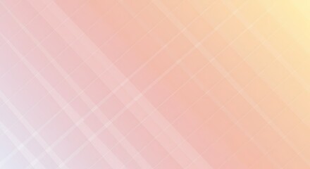 Fototapeta premium Soft Pink and Yellow Gradient Background with Subtle Grid
