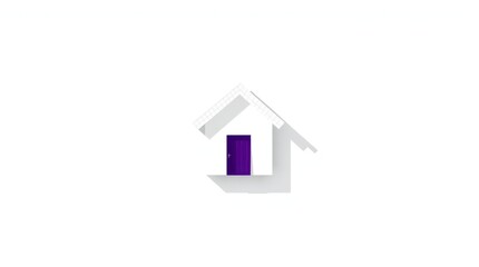 Small house logo on a white background 