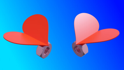 Nuts Red Hearts