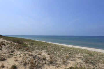 sand dunes and beach