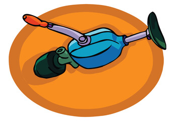 hand drill illustration hand drawn outline vector