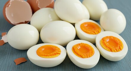 boiled eggs on a plate