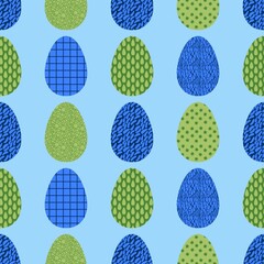 Easter seamless pattern with eggs for wallpaper and fabrics and textiles