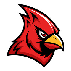 Cardinal Bird Vector Illustration – Cartoon, Clipart & Line Art Design on White Background,  Cardinal bird vector illustration in cartoon, clipart, and line art styles on a white background.