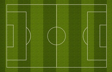 Obraz premium Football field top view. Realistic textured turf football soccer field. Football field texture. 