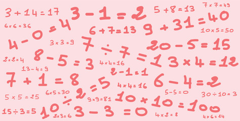 Simple mathematical equation background.