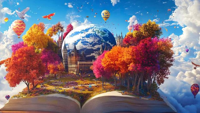 The book's fictional universe promotes educational growth, imaginative thinking, and creative development