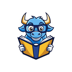 Bull Vector Illustration – Cartoon, Clipart & Line Art on White Background, Bold bull vector illustration in cartoon, clipart & line art style, isolated on a white background.