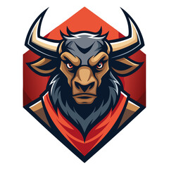 Bull Vector Illustration – Cartoon, Clipart & Line Art on White Background, Bold bull vector illustration in cartoon, clipart & line art style, isolated on a white background.