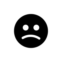 Sad face icon. emotion icon