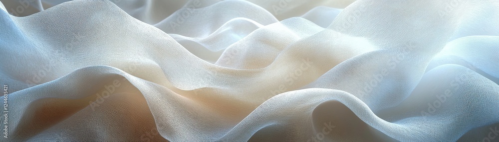 Aufkleber flowing fabric textures studio setting textile photography soft light abstract concepts