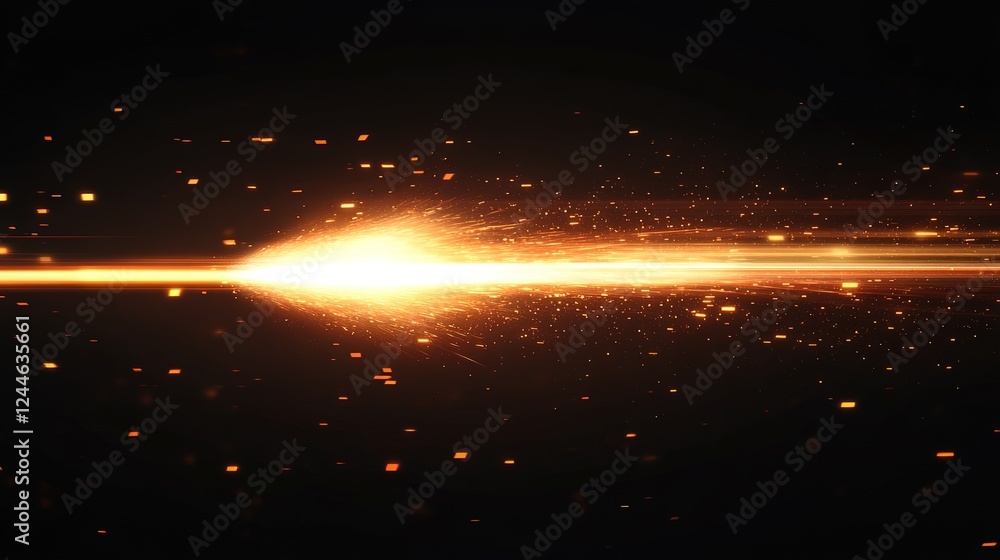 Poster dynamic light trail action digital space visual effects abstract environment close-up view motion co
