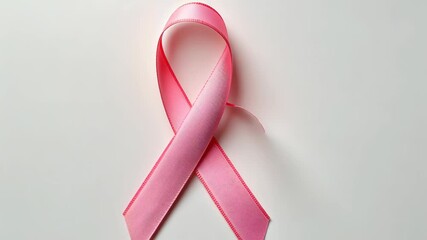 Pink ribbon formation: symbol of breast cancer awareness and hope