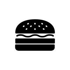 Burger icon vector illustration. burger sign and symbol. hamburger