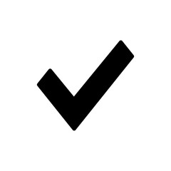 Check mark icon vector illustration. Tick mark sign and symbol © OLIVEIA