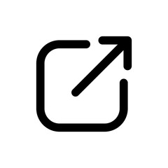 External link icon vector illustration. link sign and symbol. hyperlink symbol