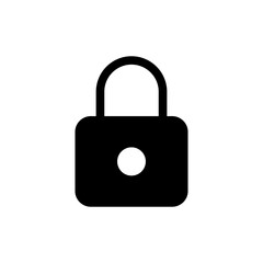 Lock icon vector illustration. Padlock sign and symbol. Encryption icon. Security symbol