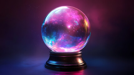 Astral projection crystal ball game asset for mystical themes and fantasy design projects. Astral Projection Themes. Illustration